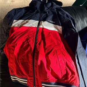 Tommy Hilfiger Men's Red and Blue Jacket